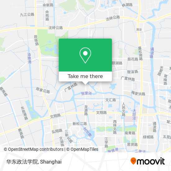 华东政法学院 map