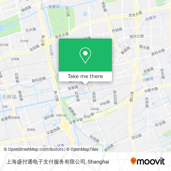 上海盛付通电子支付服务有限公司 map