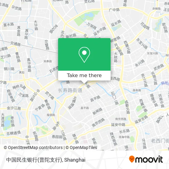 中国民生银行(普陀支行) map
