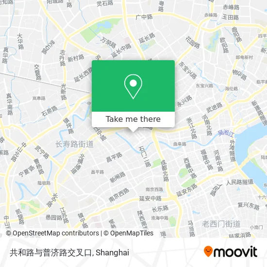 共和路与普济路交叉口 map