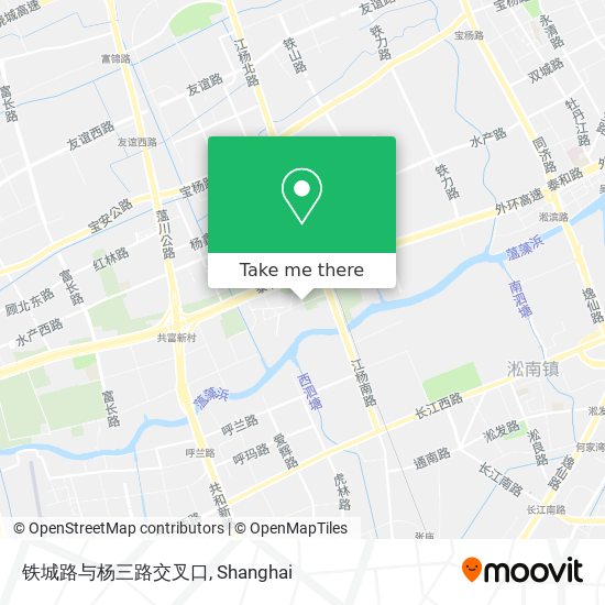 铁城路与杨三路交叉口 map