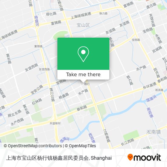 上海市宝山区杨行镇杨鑫居民委员会 map