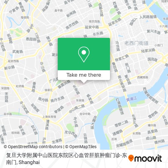 复旦大学附属中山医院东院区心血管肝脏肿瘤门诊-东南门 map