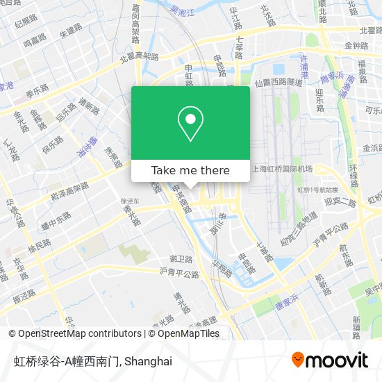 虹桥绿谷-A幢西南门 map
