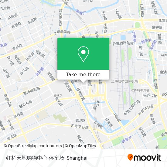 虹桥天地购物中心-停车场 map
