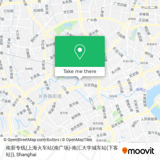 南新专线(上海火车站(南广场)-南汇大学城车站(下客站)) map