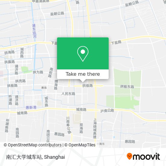 南汇大学城车站 map