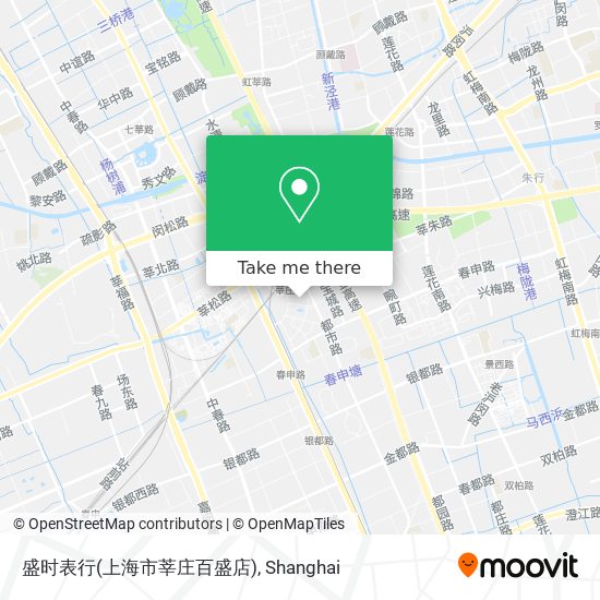 盛时表行(上海市莘庄百盛店) map