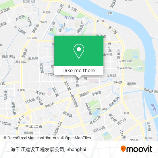 上海千旺建设工程发展公司 map