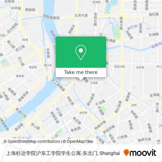 上海杉达学院沪东工学院学生公寓-东北门 map