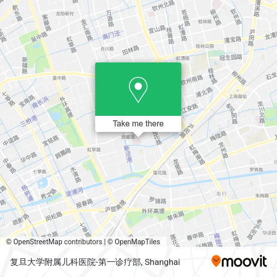 复旦大学附属儿科医院-第一诊疗部 map
