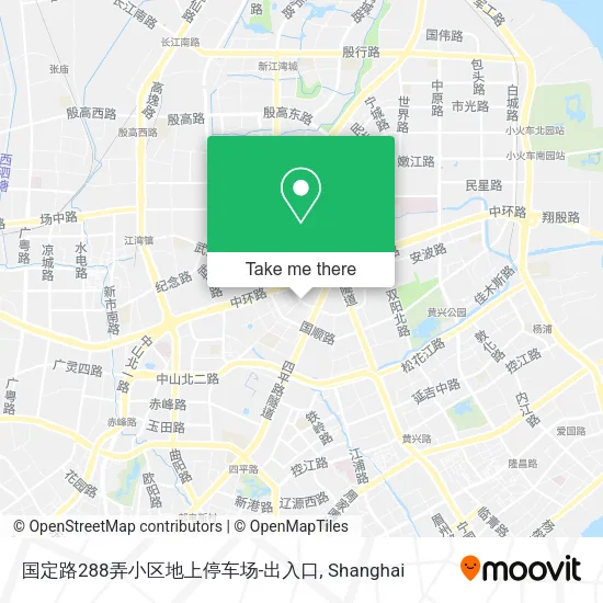 国定路288弄小区地上停车场-出入口 map