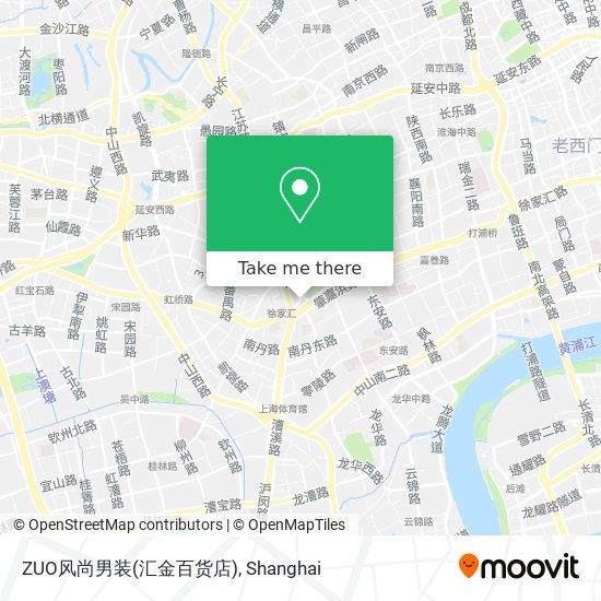 ZUO风尚男装(汇金百货店) map
