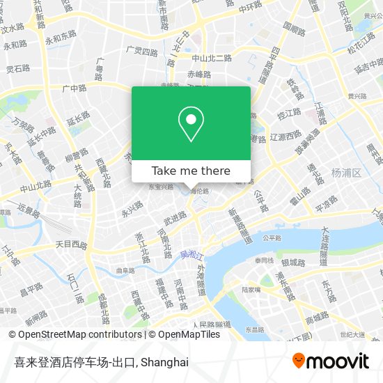 喜来登酒店停车场-出口 map