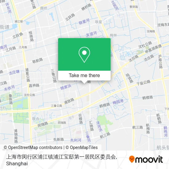 上海市闵行区浦江镇浦江宝邸第一居民区委员会 map