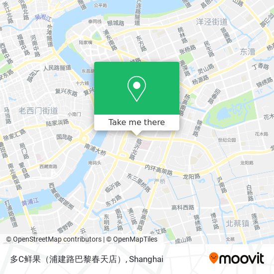 多C鲜果（浦建路巴黎春天店） map