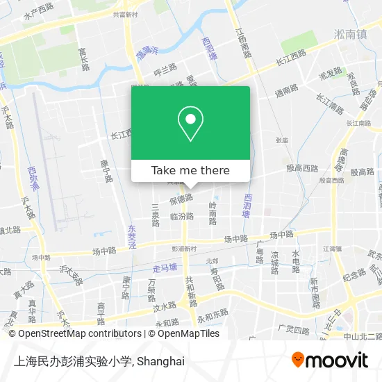 上海民办彭浦实验小学 map