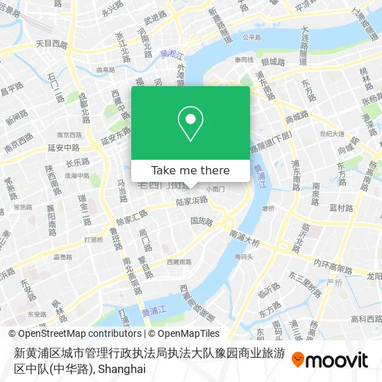 新黄浦区城市管理行政执法局执法大队豫园商业旅游区中队(中华路) map