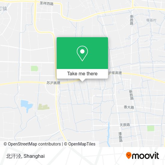 北汗泾 map