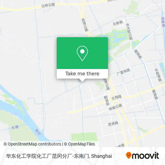 华东化工学院化工厂昆冈分厂-东南门 map