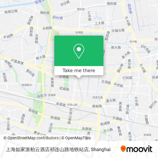 上海如家派柏云酒店祁连山路地铁站店 map