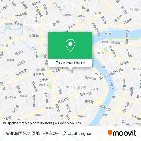 东淮海国际大厦地下停车场-出入口 map
