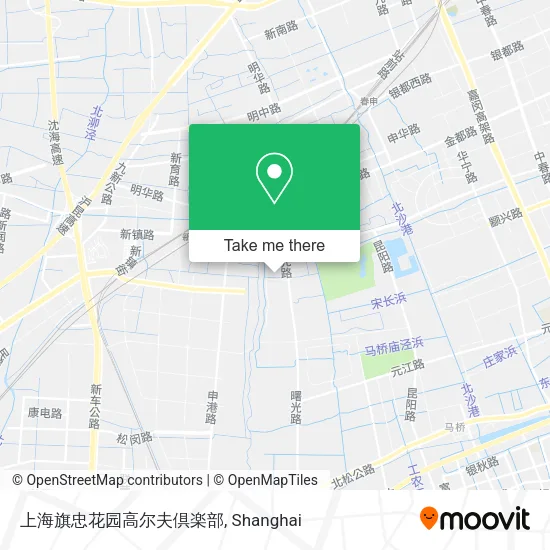 上海旗忠花园高尔夫倶楽部 map