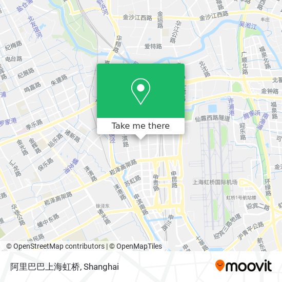 阿里巴巴上海虹桥 map