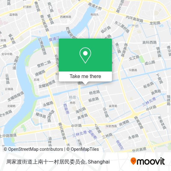 周家渡街道上南十一村居民委员会 map