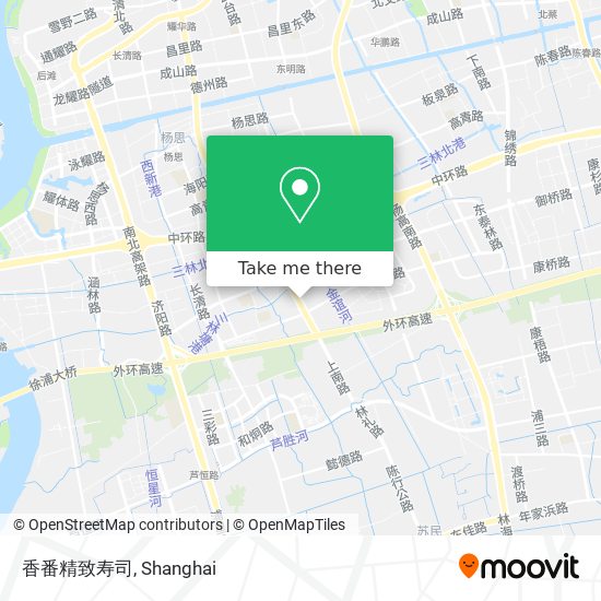 香番精致寿司 map