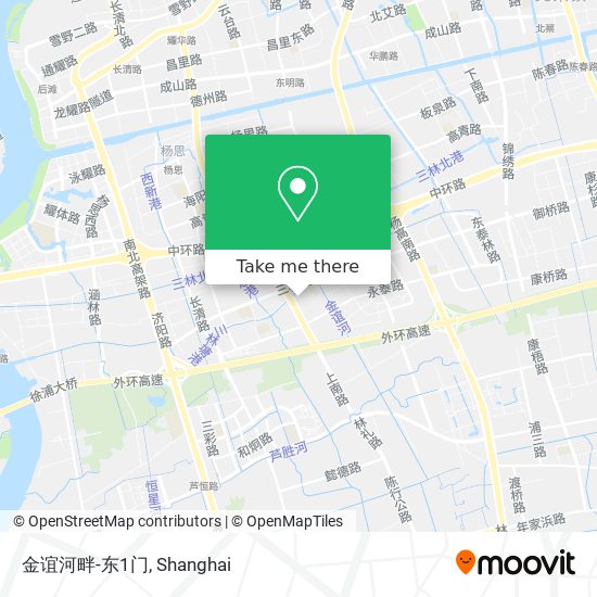 金谊河畔-东1门 map