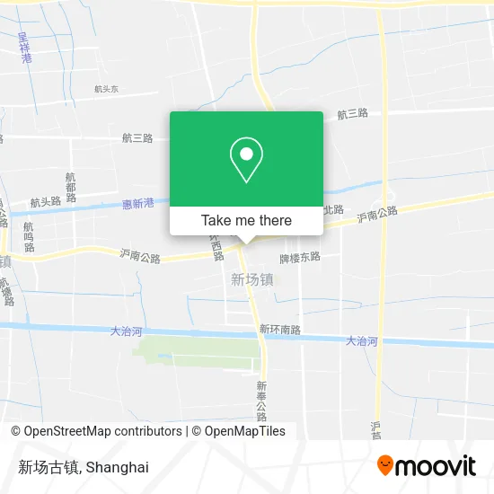 新场古镇 map