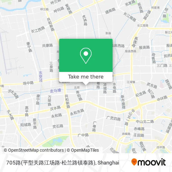 705路(平型关路江场路-松兰路镇泰路) map
