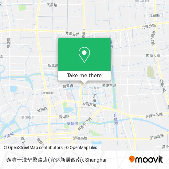 泰洁干洗华盈路店(宜达新居西南) map