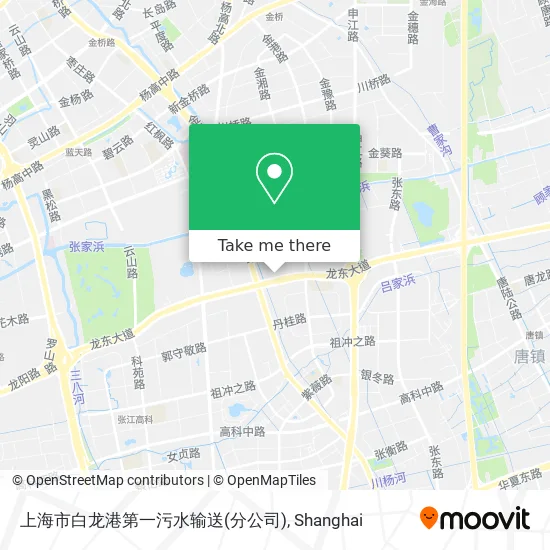 上海市白龙港第一污水输送(分公司) map