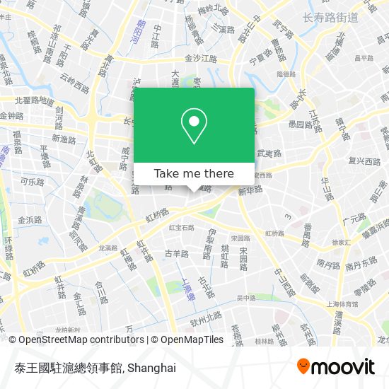 泰王國駐滬總領事館 map