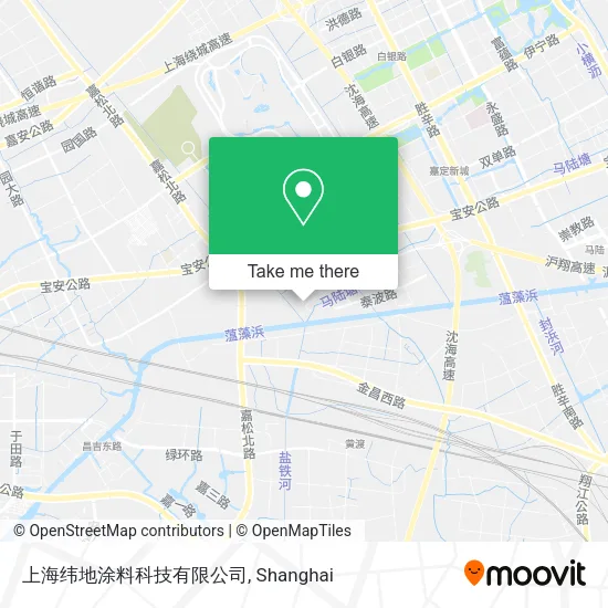 上海纬地涂料科技有限公司 map