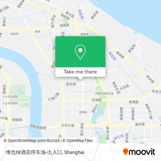 维也纳酒店停车场-出入口 map