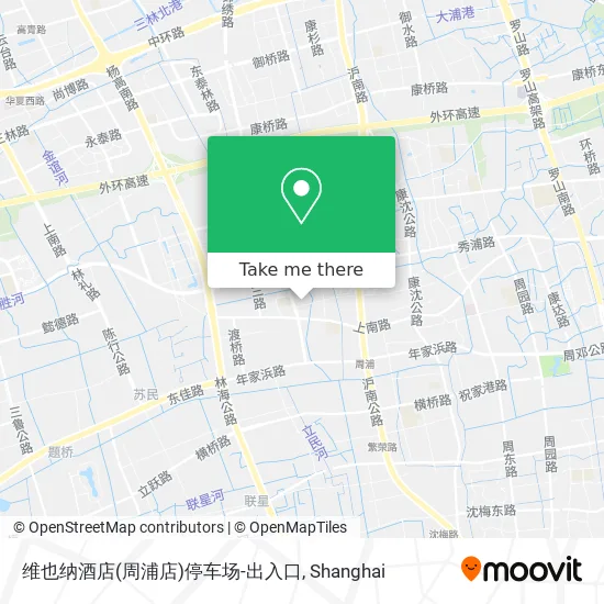维也纳酒店(周浦店)停车场-出入口 map