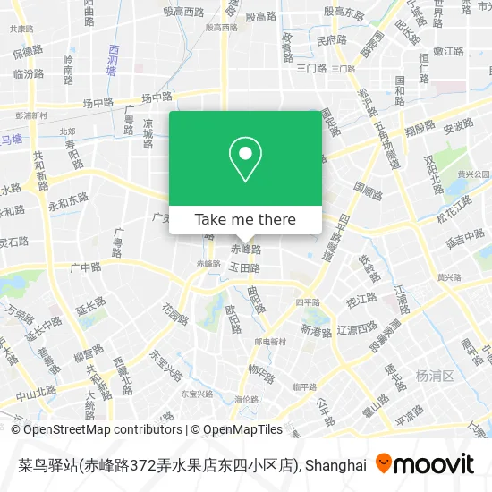 菜鸟驿站(赤峰路372弄水果店东四小区店) map
