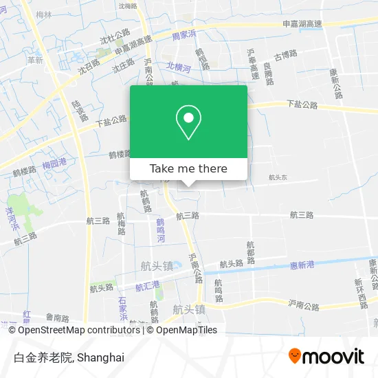 白金养老院 map