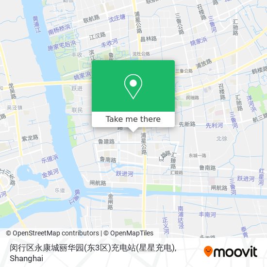闵行区永康城丽华园(东3区)充电站(星星充电) map