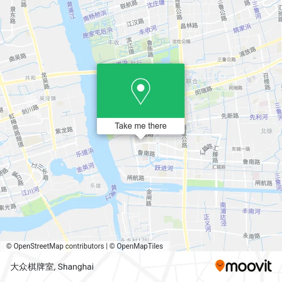 大众棋牌室 map
