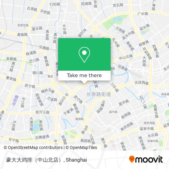 How To Get To 豪大大鸡排 中山北店 In 长寿路街道by Metro Or Bus