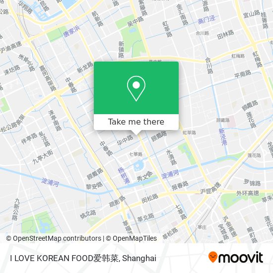 I LOVE KOREAN FOOD爱韩菜 map