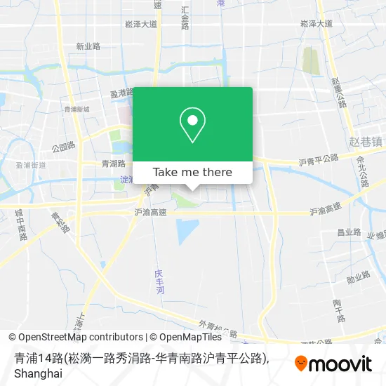 青浦14路(崧漪一路秀涓路-华青南路沪青平公路) map