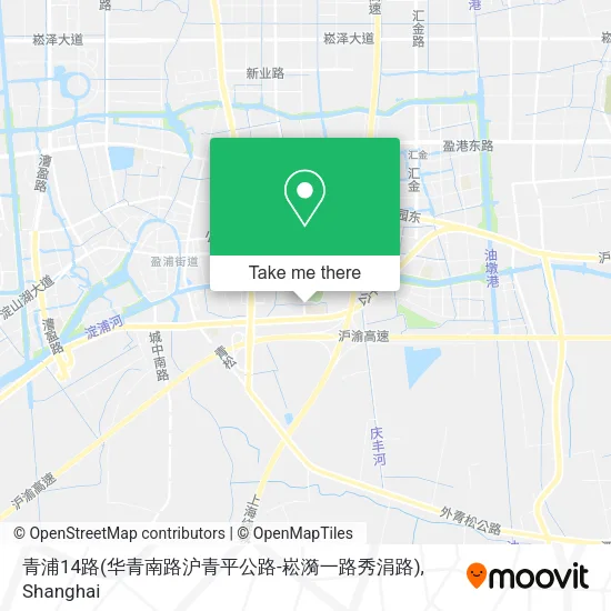 青浦14路(华青南路沪青平公路-崧漪一路秀涓路) map