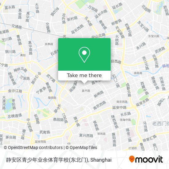 静安区青少年业余体育学校(东北门) map