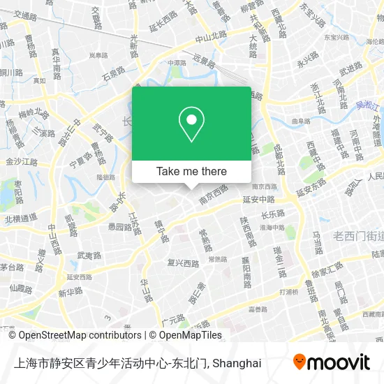 上海市静安区青少年活动中心-东北门 map