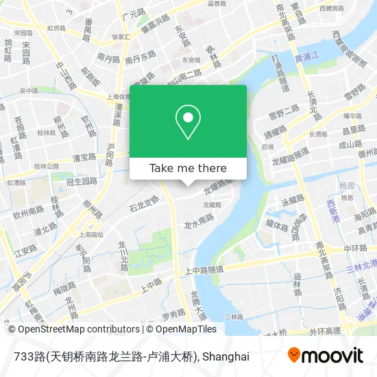 733路(天钥桥南路龙兰路-卢浦大桥) map
